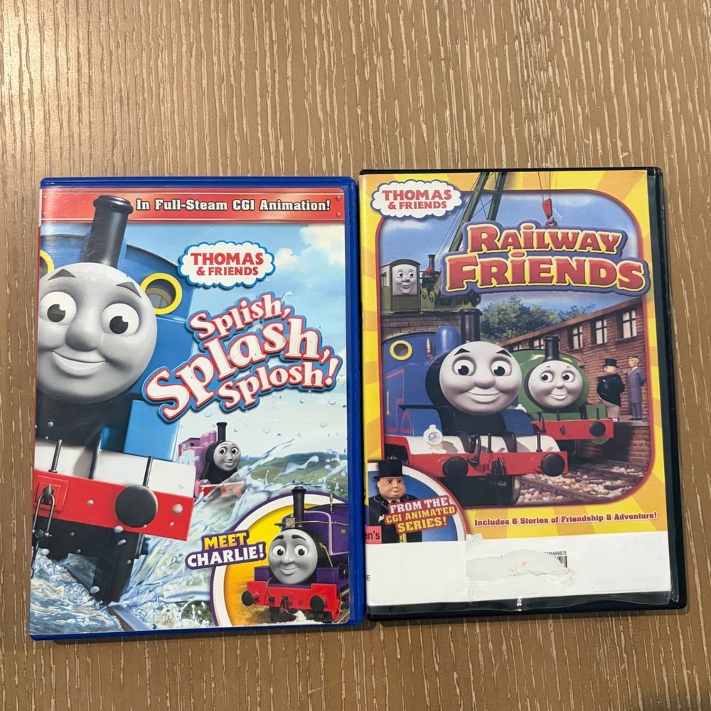 Thomas & Friends DVD Lot Splish Splash Splosh and Railway Friends CGI Animation‎